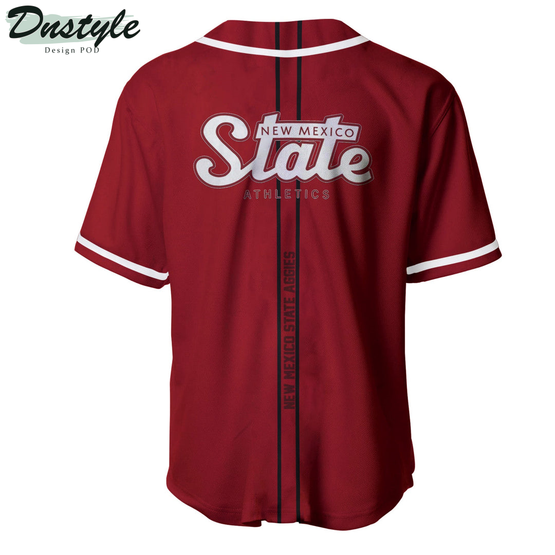 New Mexico State Aggies Custom Name Baseball Jersey