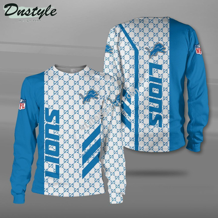Detroit Lions Gucci 3d Printed Hoodie Tshirt