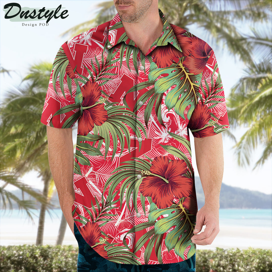 Nebraska Cornhuskers Hibiscus Tropical Hawaii Shirt