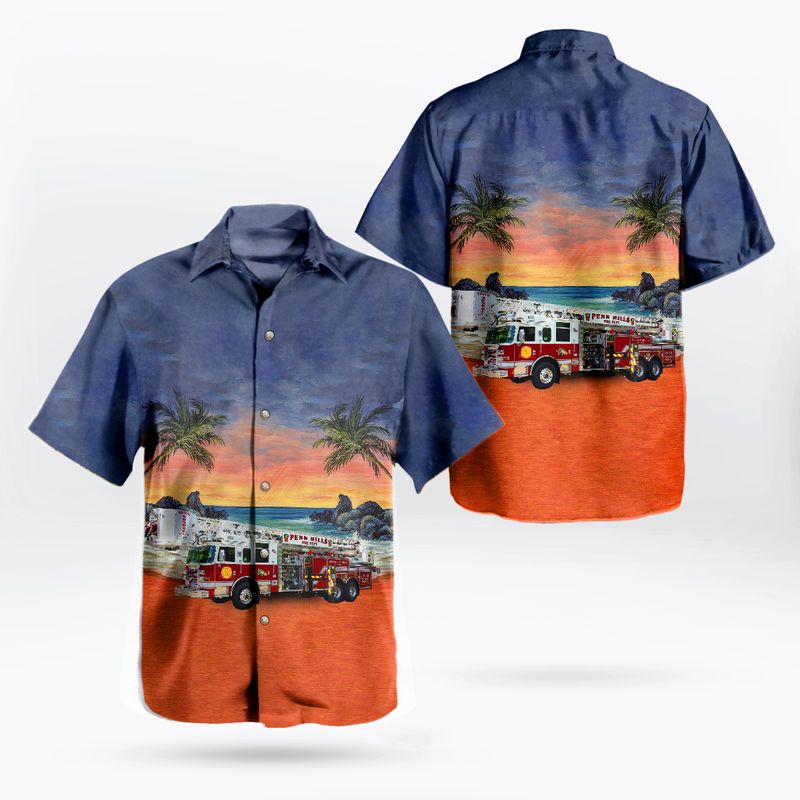 Penn Hills No.7 VFC Beach Hawaiian Shirt