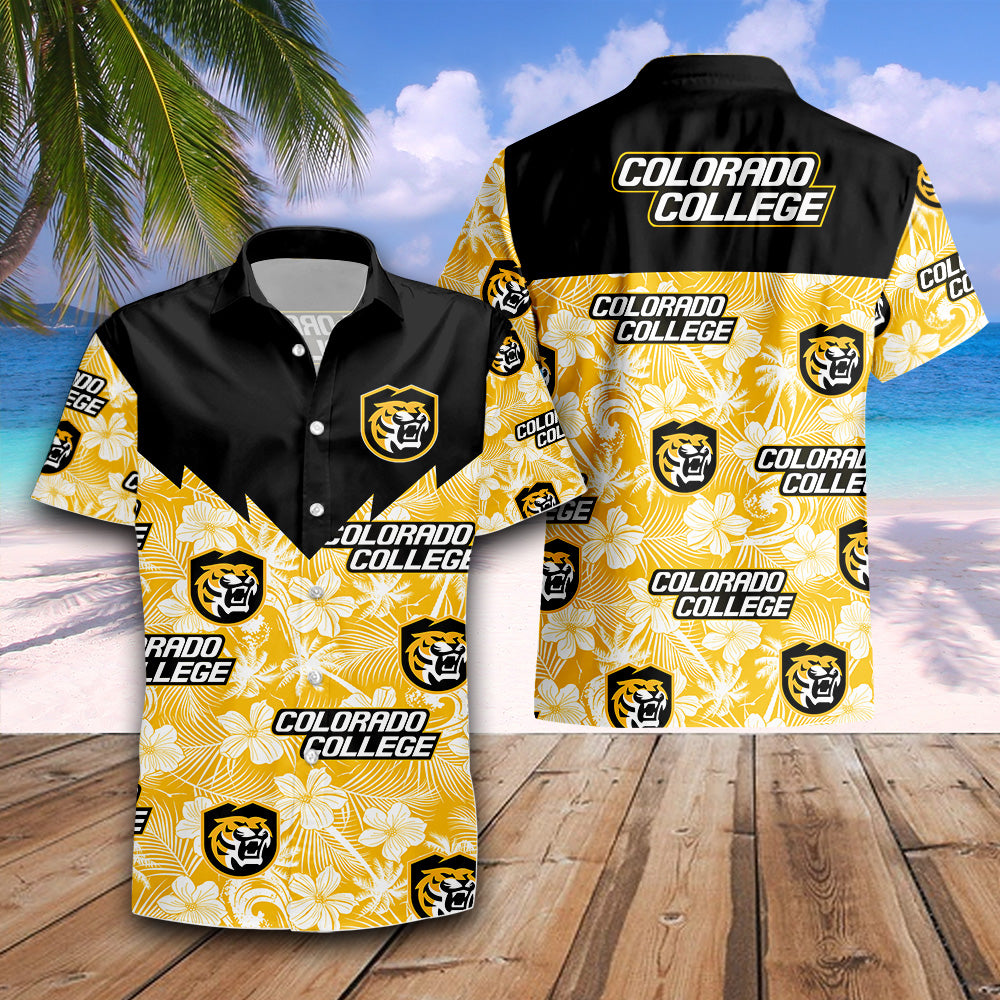 Colorado College Tigers Tropical Seamless NCAA Hawaii Shirt