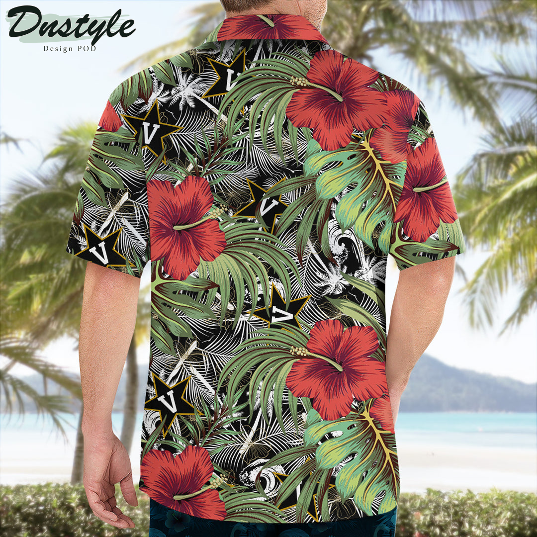 Vanderbilt Commodores Hibiscus Tropical Hawaii Shirt