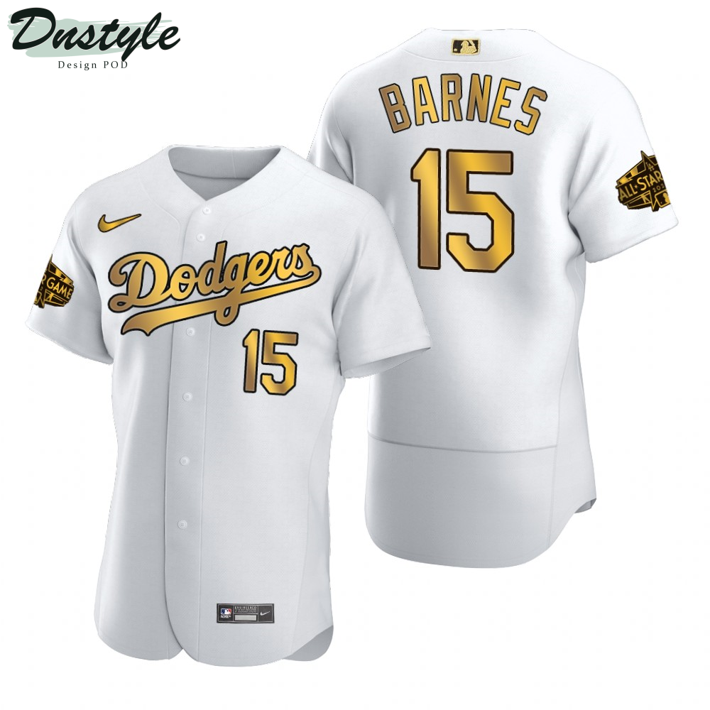Austin Barnes Los Angeles Dodgers White Gold 2022 MLB All-Star Game Jersey
