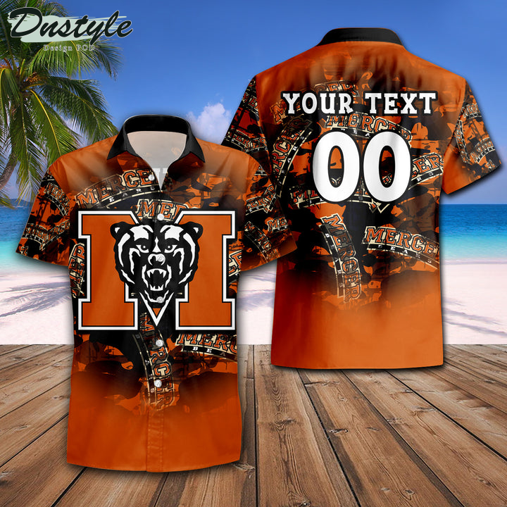 Personalized Mercer Bears Camouflage Vintage NCAA Hawaii Shirt