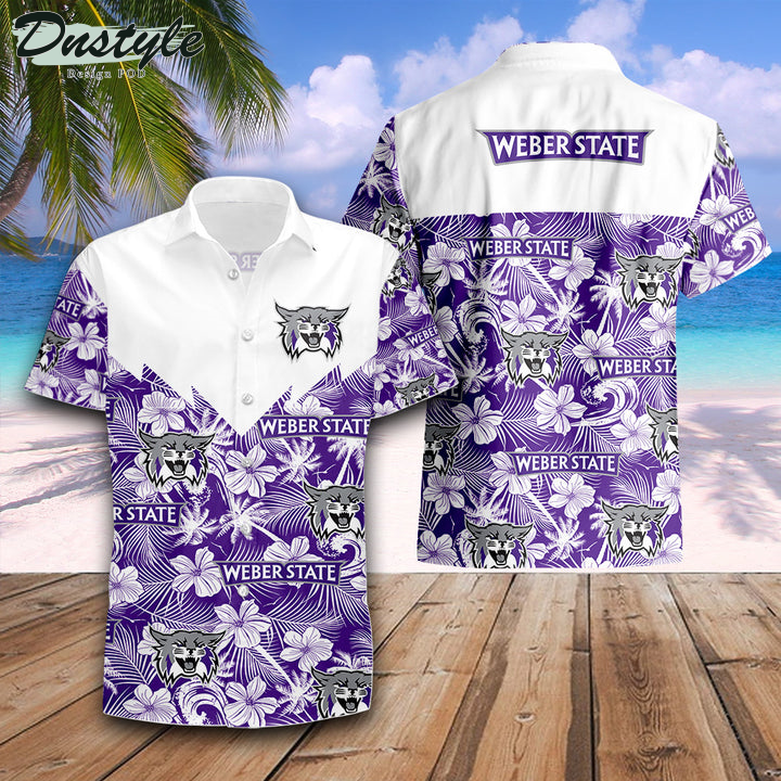 Weber State WildcatsTropical NCAA Hawaii Shirt