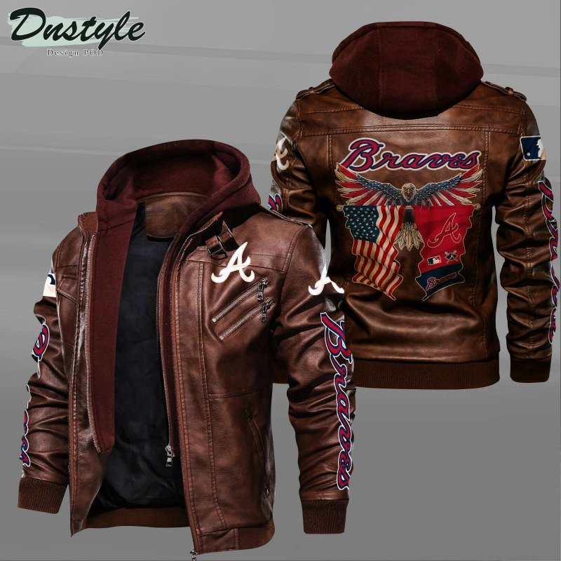 Atlanta Braves American Eagle Leather Jacket