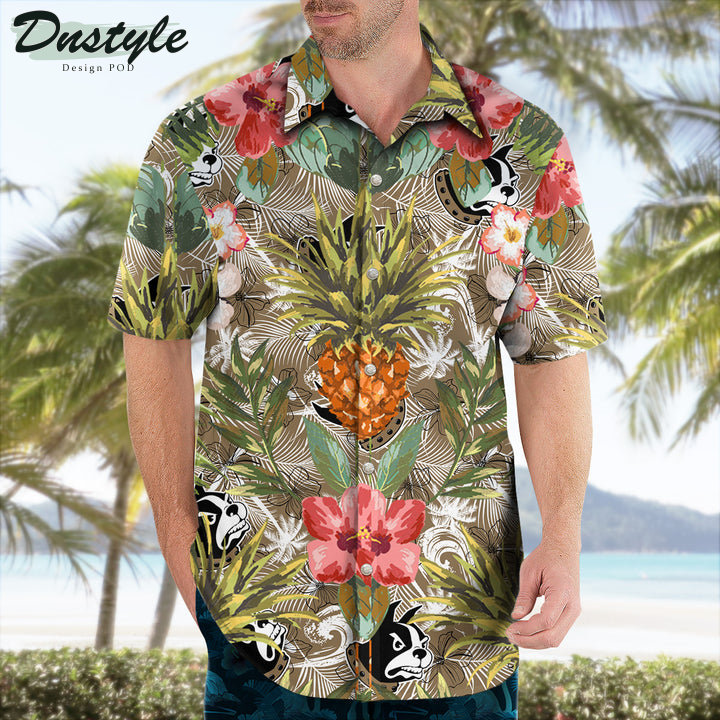 Wofford Terriers  Pineapple Tropical Hawaiian Shirt