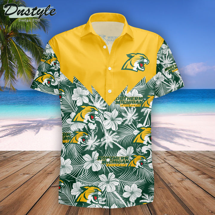 Northern Michigan Wildcats Tropical NCAA Hawaii Shirt