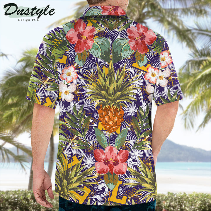 Lipscomb Bisons Pineapple Tropical Hawaiian Shirt