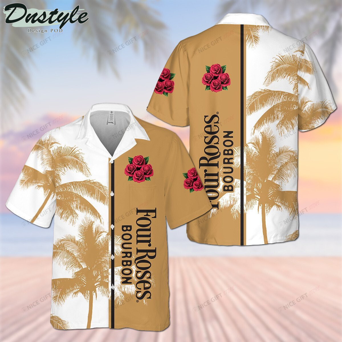 Four Roses Hawaii 3D Shirt