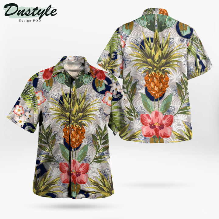 Georgetown Hoyas Pineapple Tropical Hawaiian Shirt