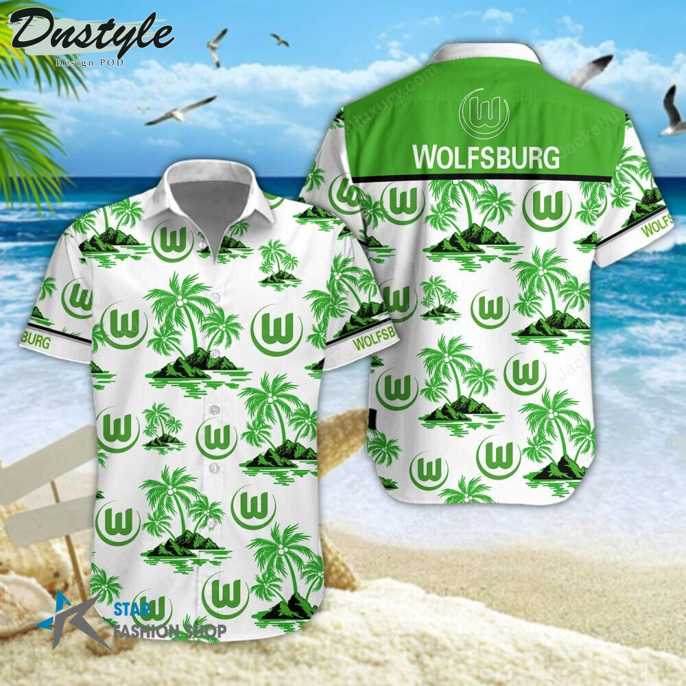 VfL Wolfsburg Hawaiian Shirt Beach Short