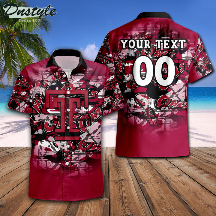Personalized Temple Owls Camouflage Vintage NCAA Hawaii Shirt