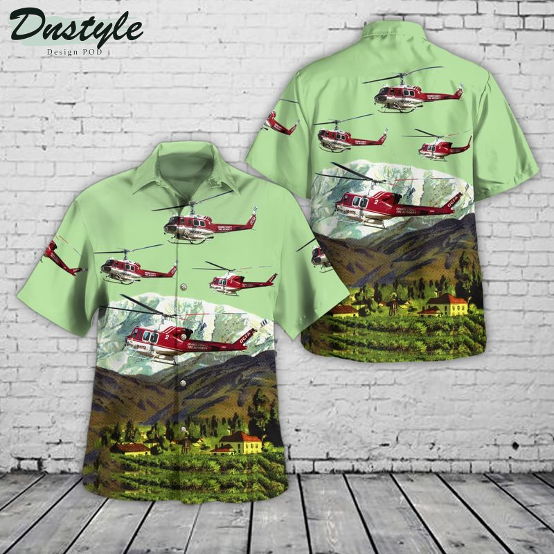 Orange County Fire Authority Bell UH-1H Helicopter N541FA Hawaiian Shirt