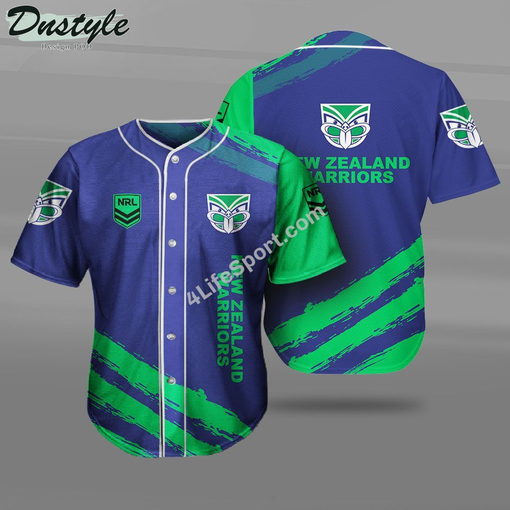 New Zealand Warriors Baseball Jersey Shirt