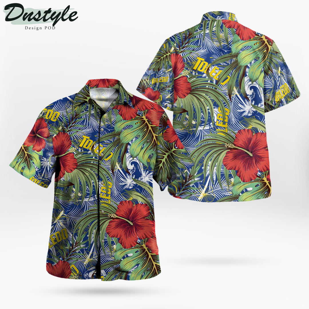 Toledo Rockets Hibiscus Tropical Hawaii Shirt