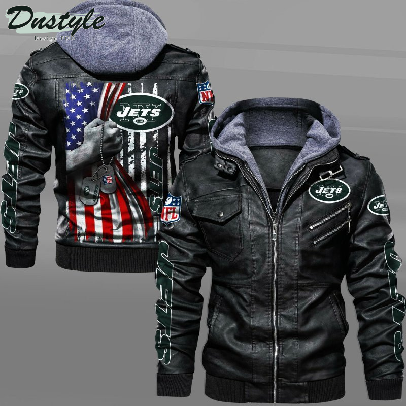 New York Jets Independence Day Leather Jacket