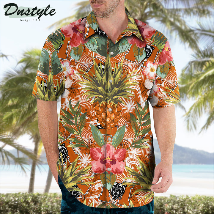 Mercer Bears Pineapple Tropical Hawaiian Shirt