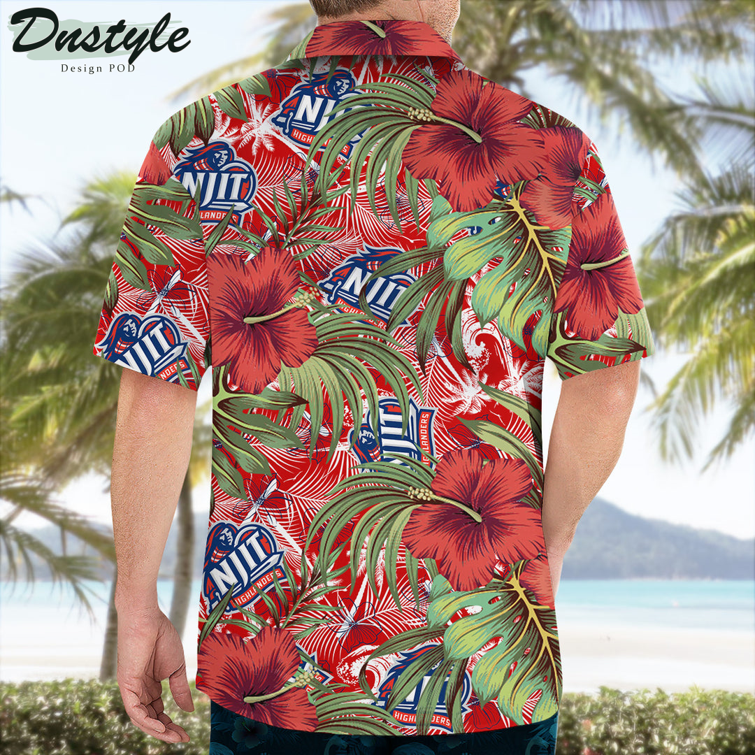 Njit Highlanders Hibiscus Tropical Hawaii Shirt