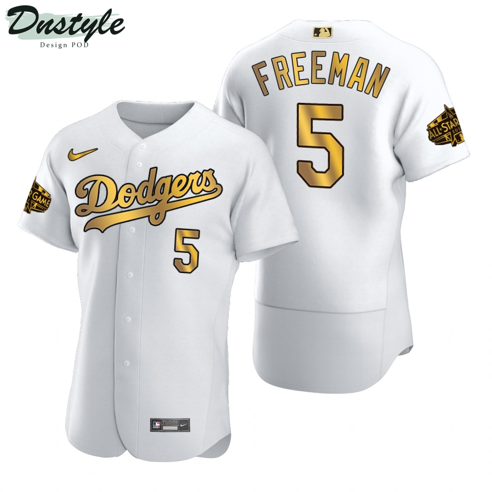 Freddie Freeman Los Angeles Dodgers White Gold 2022 MLB All-Star Game Jersey