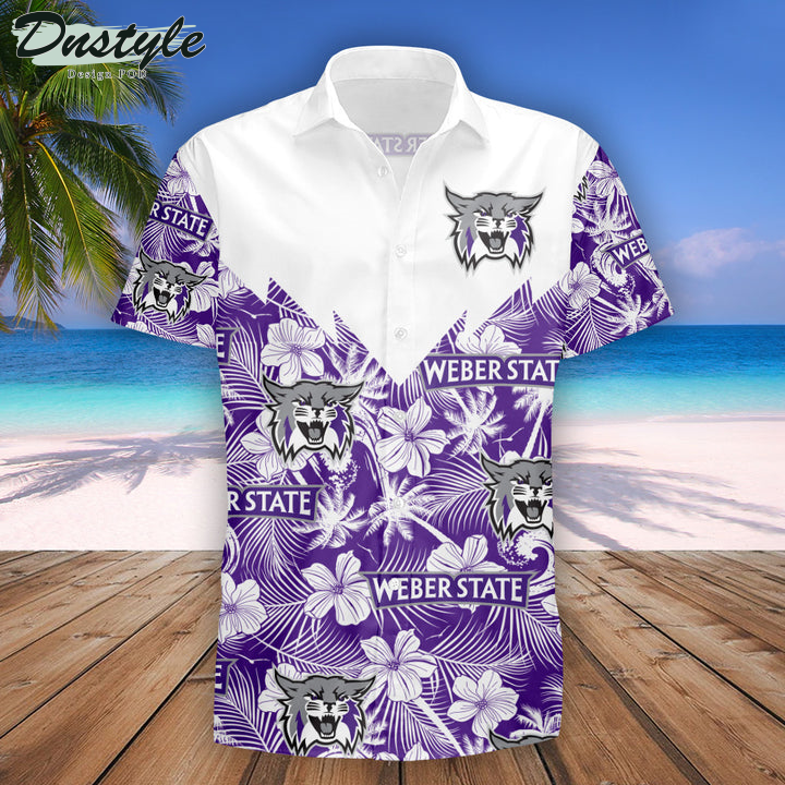 Weber State WildcatsTropical NCAA Hawaii Shirt