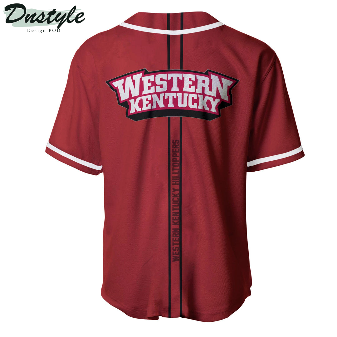 Western Kentucky Hilltoppers Custom Name Baseball Jersey