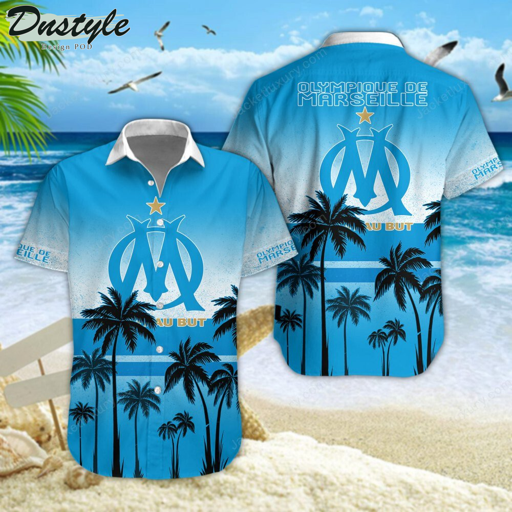 Olympique de Marseille Hawaiian Shirt Beach Short