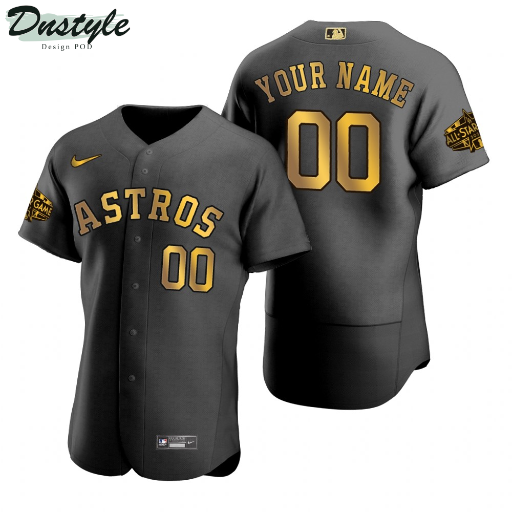 Houston Astros Custom Authentic Black 2022 MLB All-Star Game Jersey