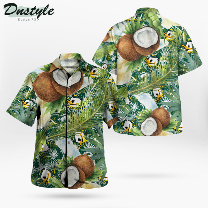 Oregon Ducks Coconut Tropical Hawaiian Shirt