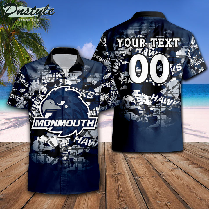 Personalized Monmouth Hawks Camouflage Vintage NCAA Hawaii Shirt