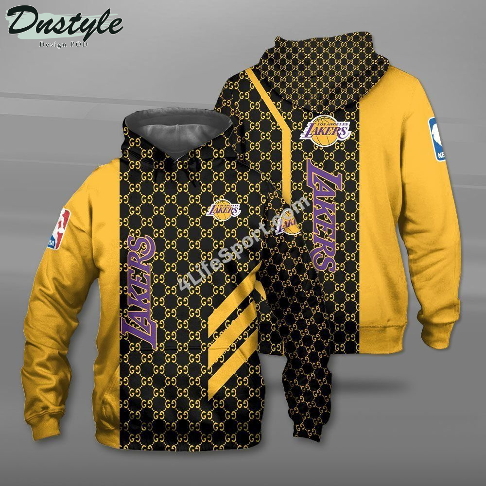 Los Angeles Lakers 3D Printed Gucci Hoodie Tshirt