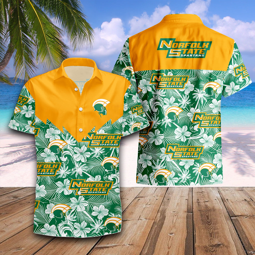 Norfolk State Spartans Tropical Seamless NCAA Hawaii Shirt