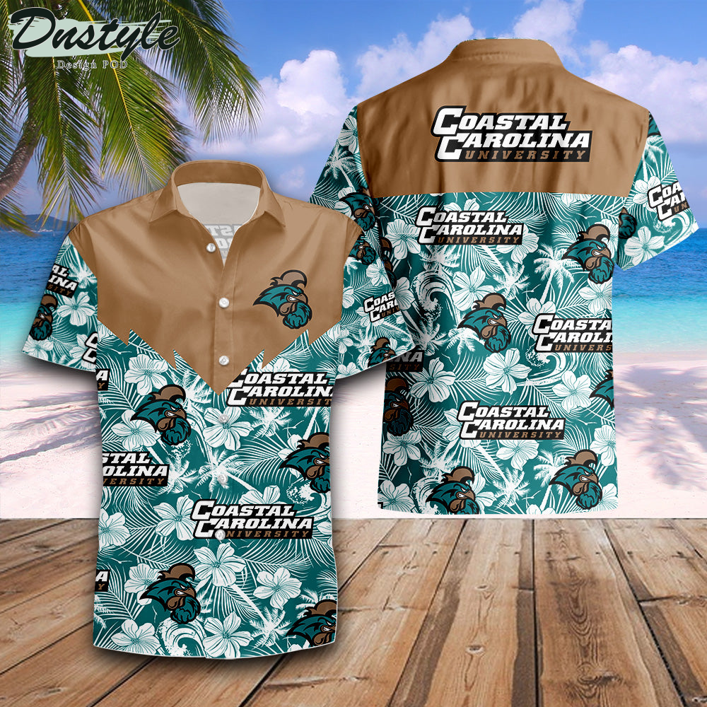 Coastal Carolina Chanticleers Tropical Seamless NCAA Hawaii Shirt