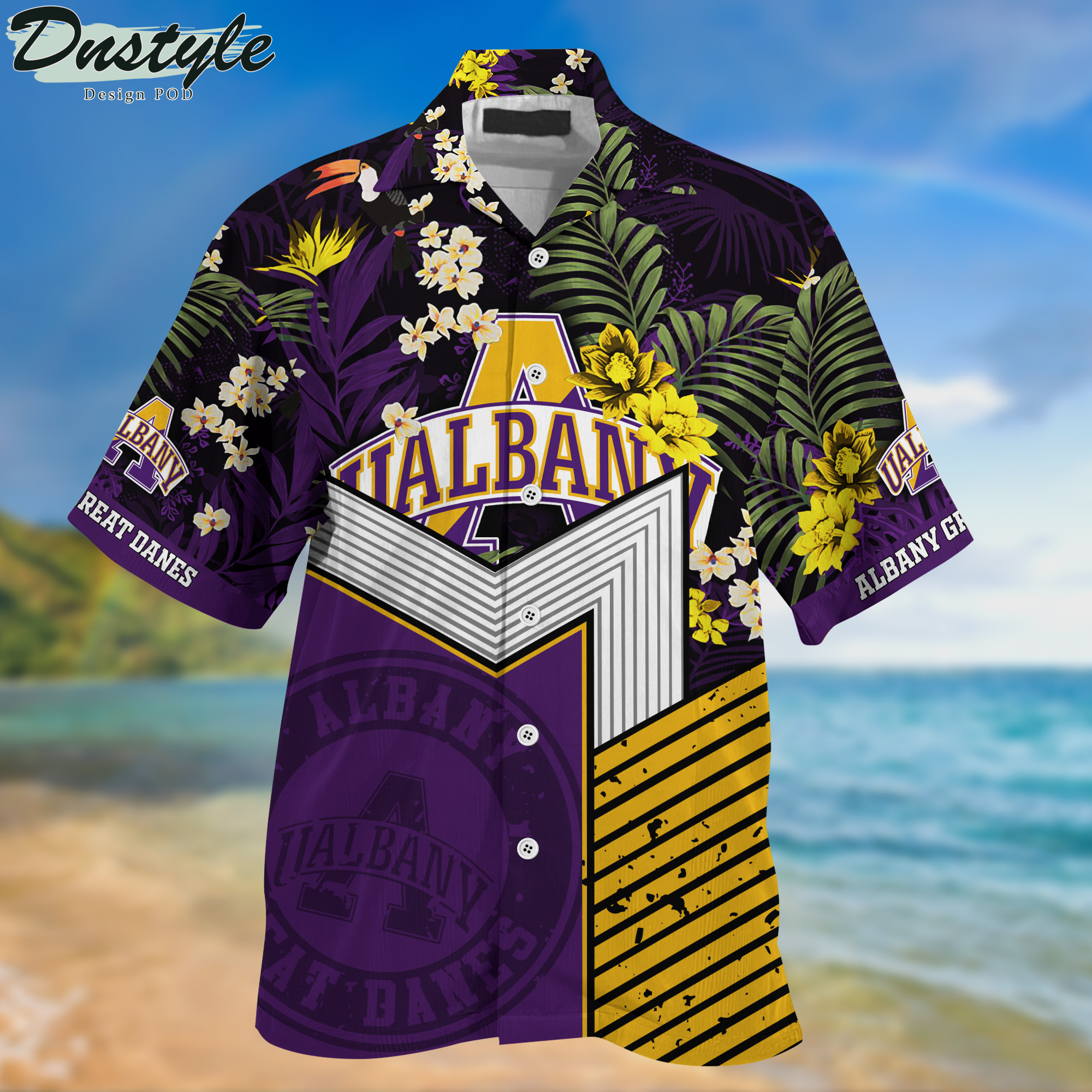 Albany Great Danes Hawaii Shirt And Shorts New Collection