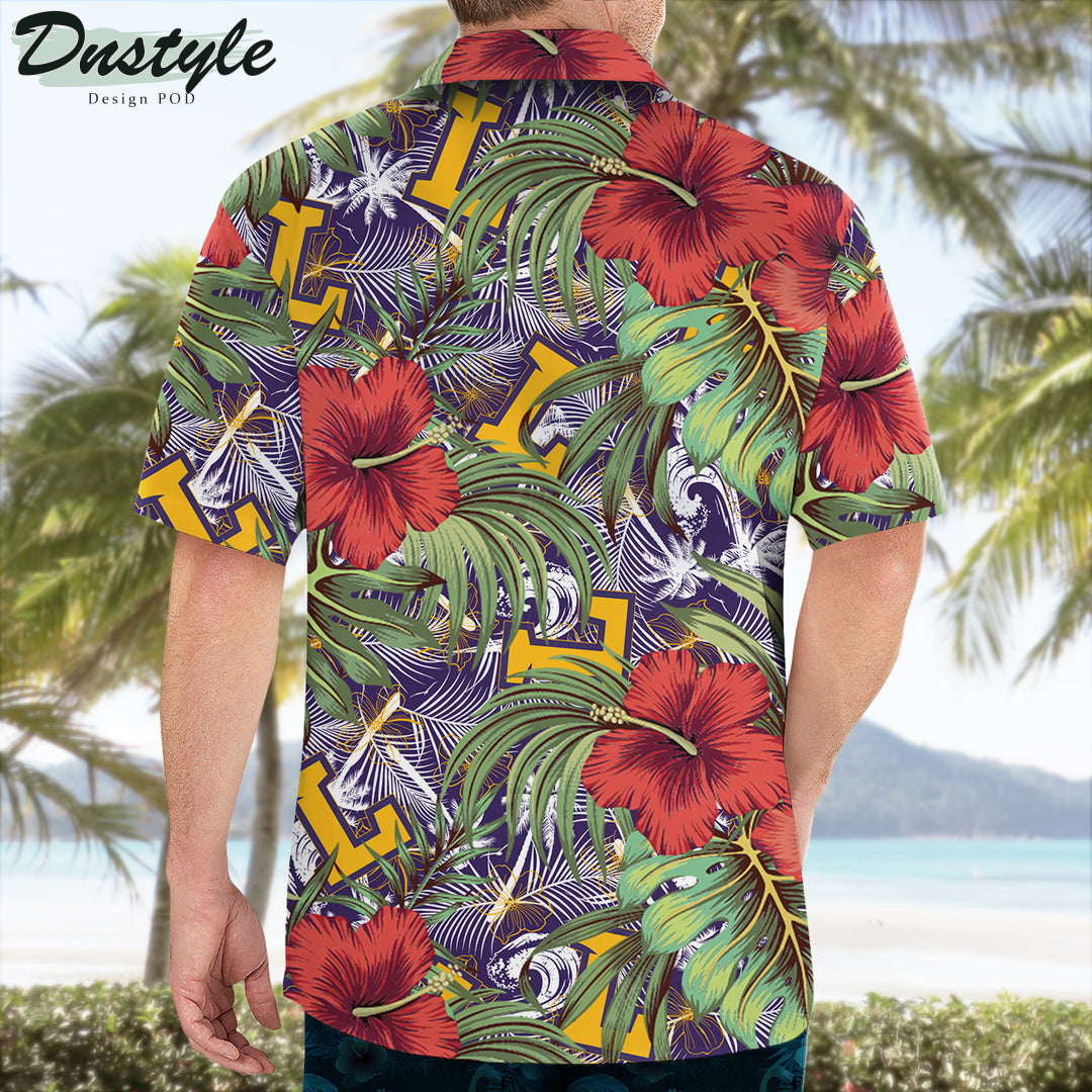 Lipscomb Bisons Hibiscus Tropical Hawaii Shirt
