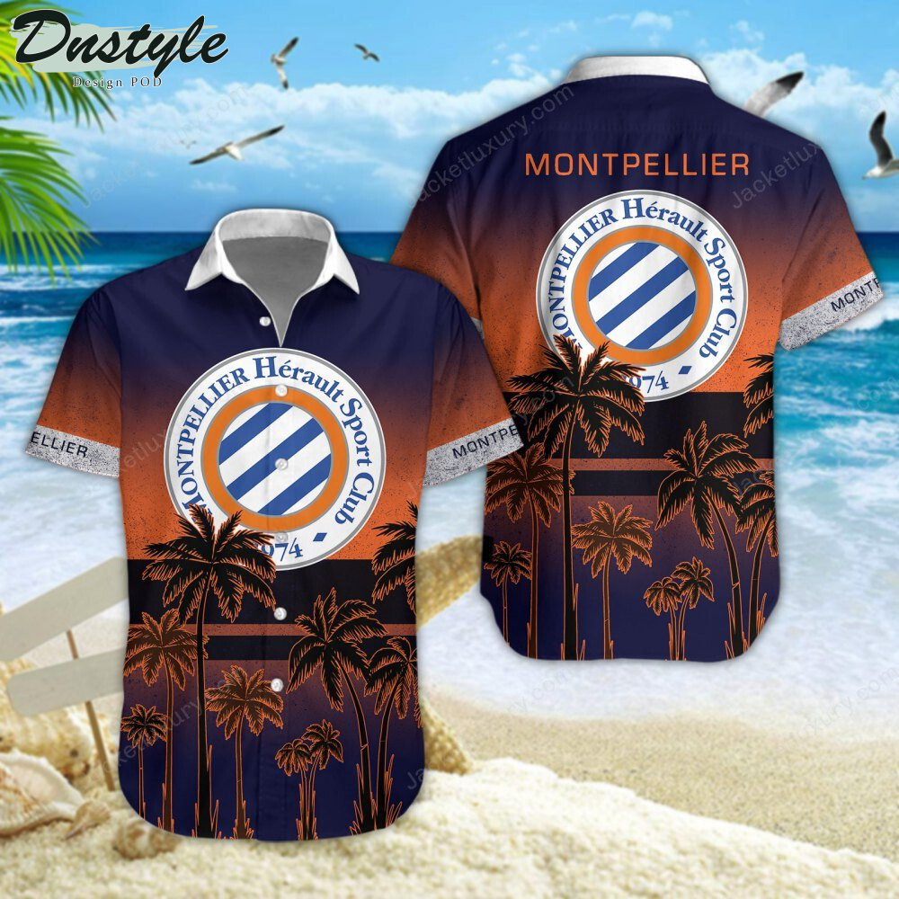 Montpellier HSC Hawaiian Shirt Beach Short