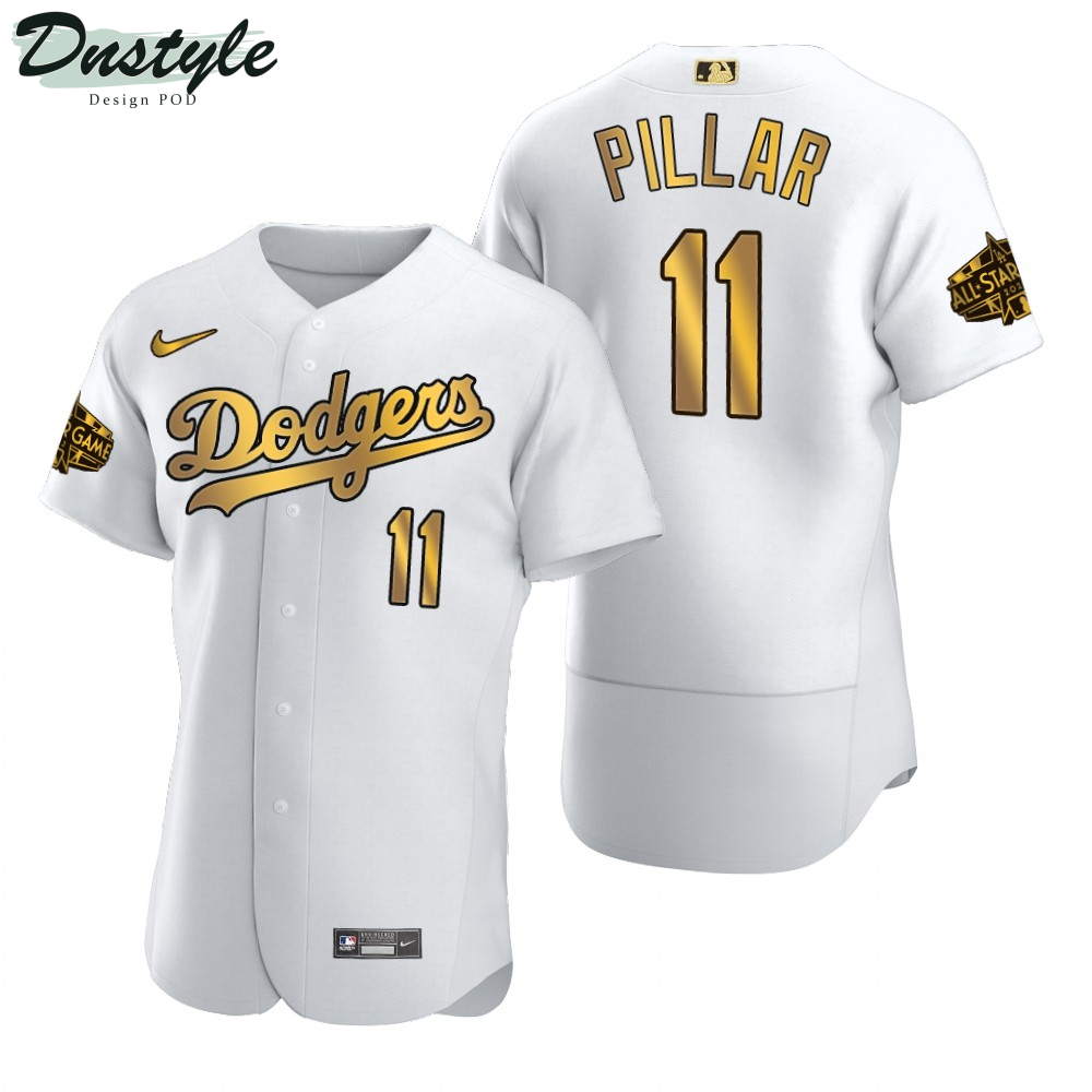Kevin Pillar Los Angeles Dodgers White Gold 2022 MLB All-Star Game Jersey