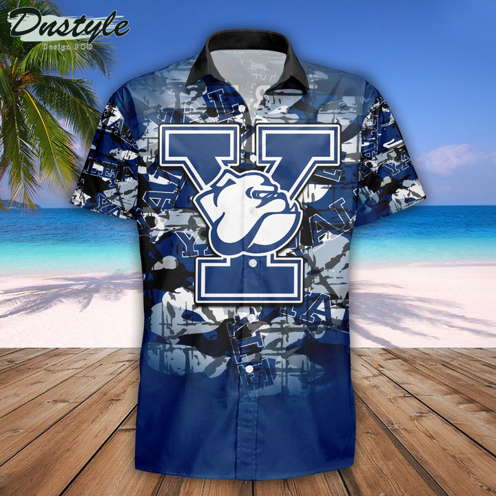 Personalized Yale Bulldogs Camouflage Vintage NCAA Hawaii Shirt