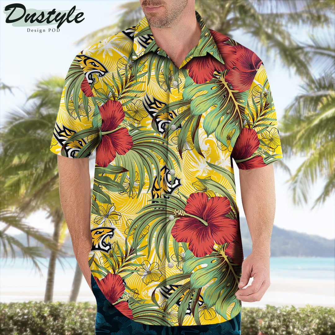 Towson Tigers Hibiscus Tropical Hawaii Shirt