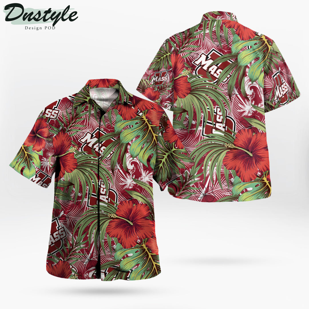 Massachusetts Minutemen Hibiscus Tropical Hawaii Shirt