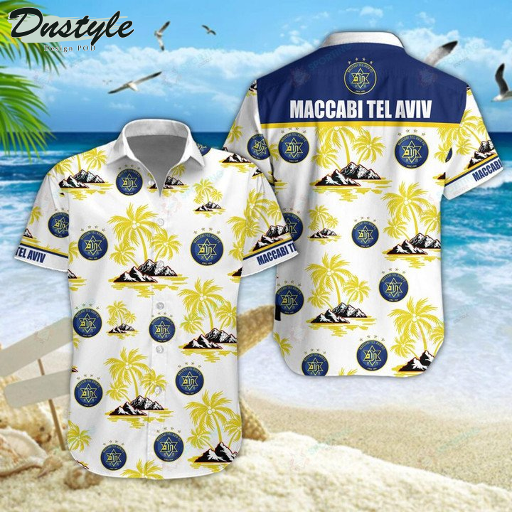 Maccabi Tel Aviv F.C Hawaiian Shirt