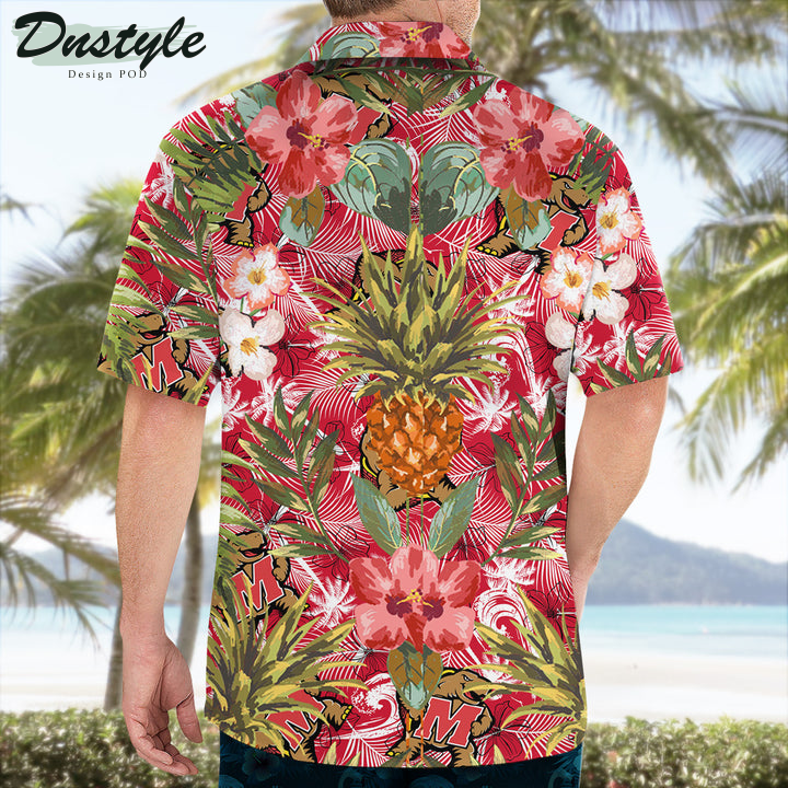Maryland Terrapins Pineapple Tropical Hawaiian Shirt