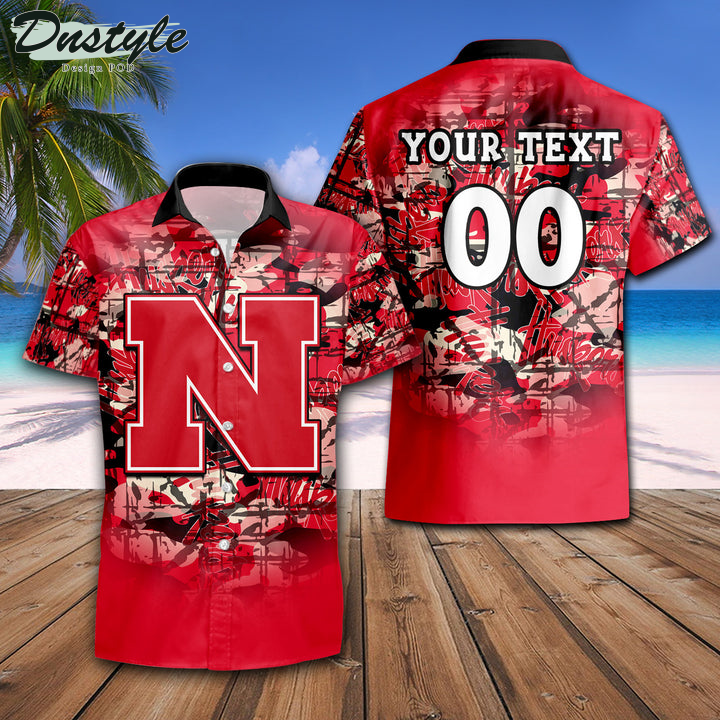 Personalized Nebraska Cornhuskers Camouflage Vintage NCAA Hawaii Shirt