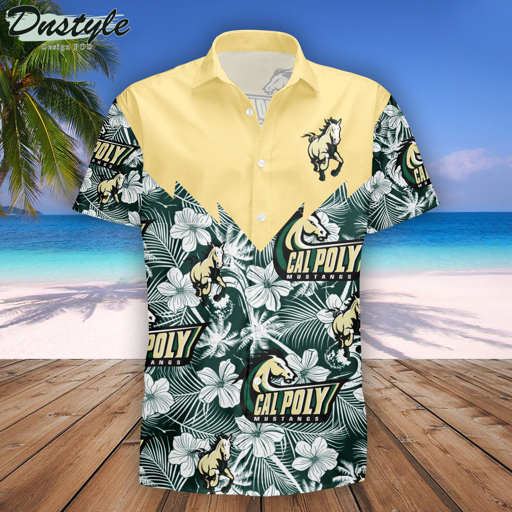 Cal Poly Mustangs Tropical Seamless NCAA Hawaii Shirt