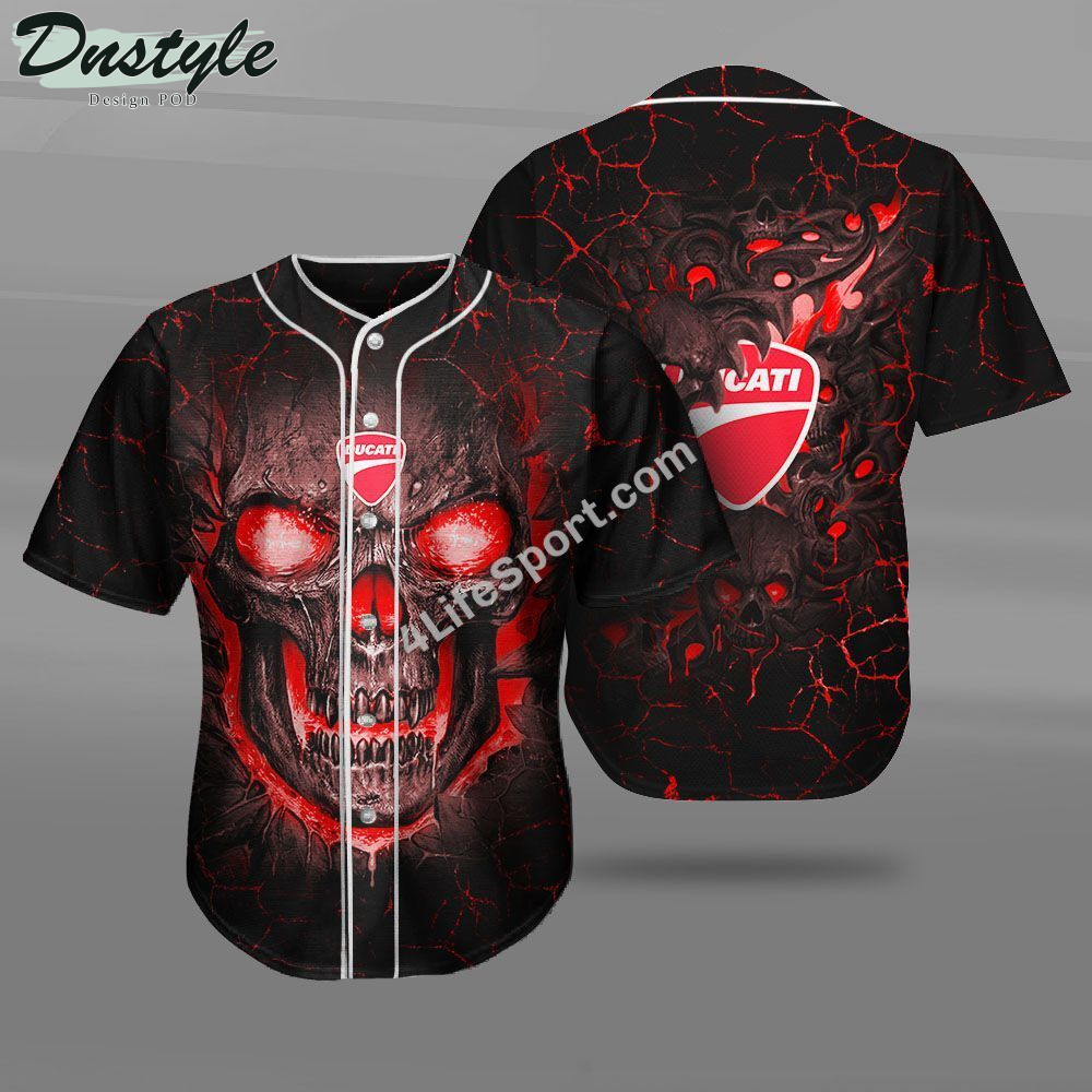 Ducati Skull Baseball Jersey