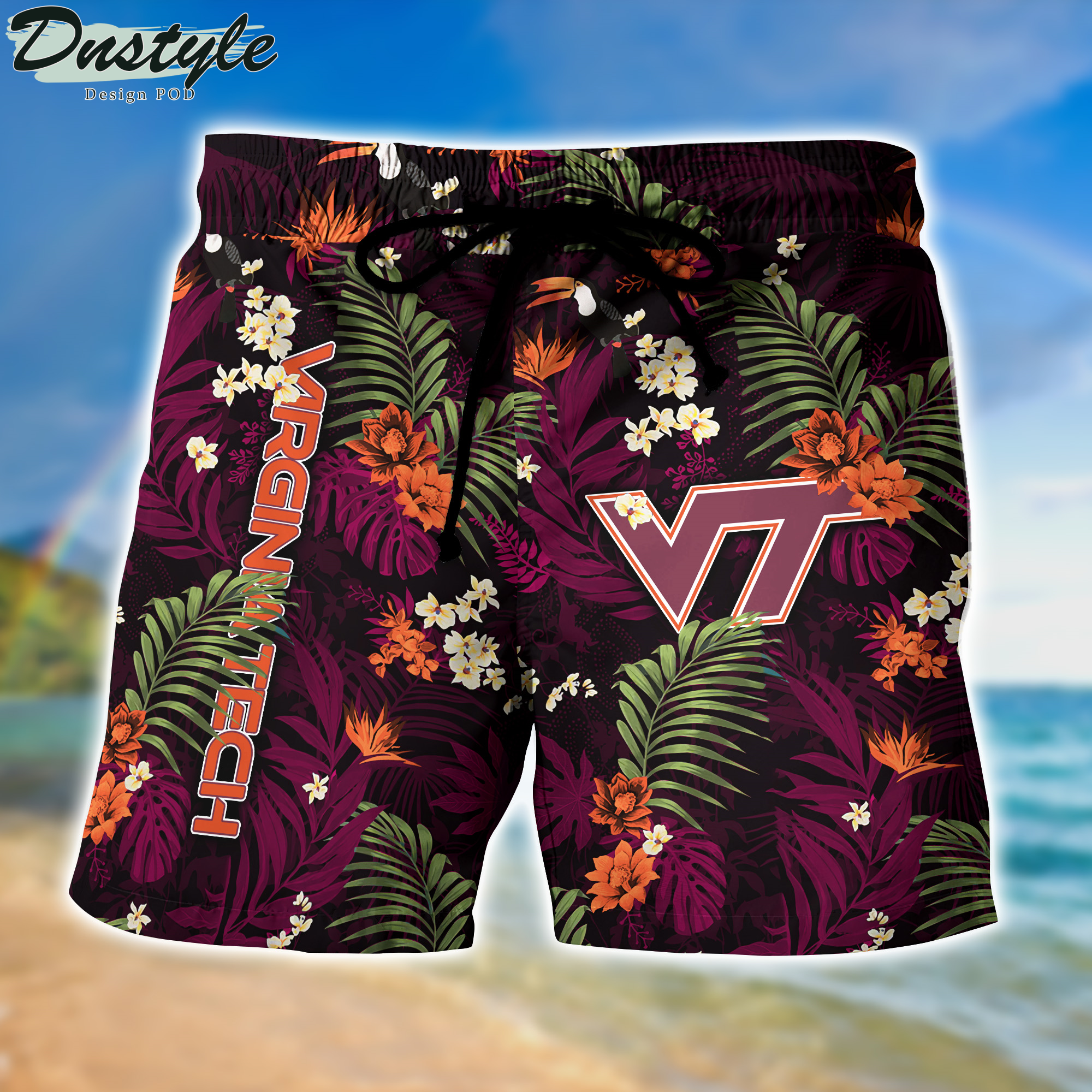 Virginia Tech Hokies Hawaii Shirt And Shorts New Collection
