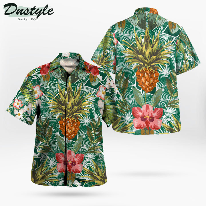 Stetson Hatters Pineapple Tropical Hawaiian Shirt