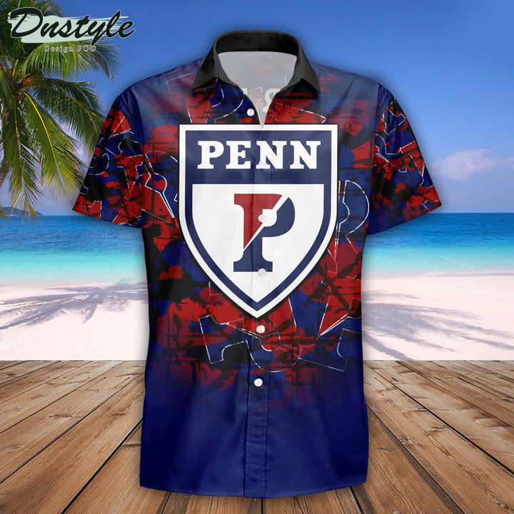 Personalized Penn Quakers Camouflage Vintage NCAA Hawaii Shirt