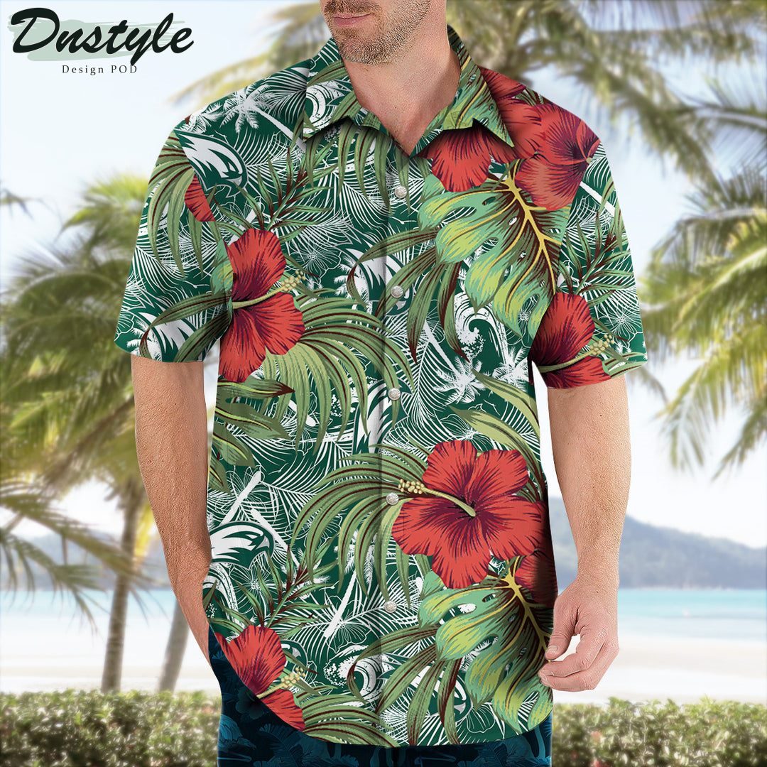 Wagner Seahawks Hibiscus Tropical Hawaii Shirt