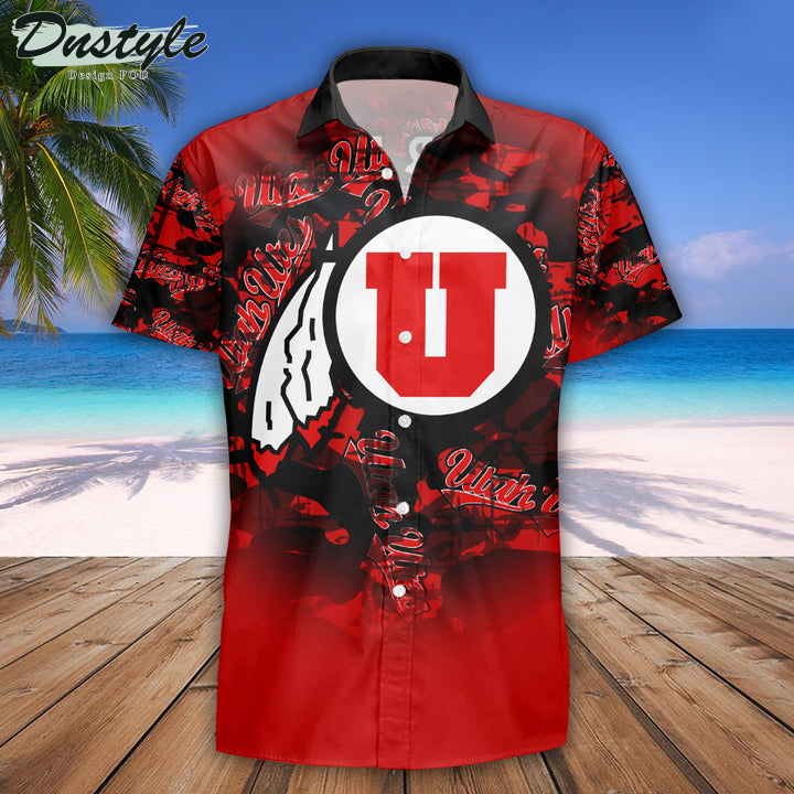 Personalized Utah Utes Camouflage Vintage NCAA Hawaii Shirt